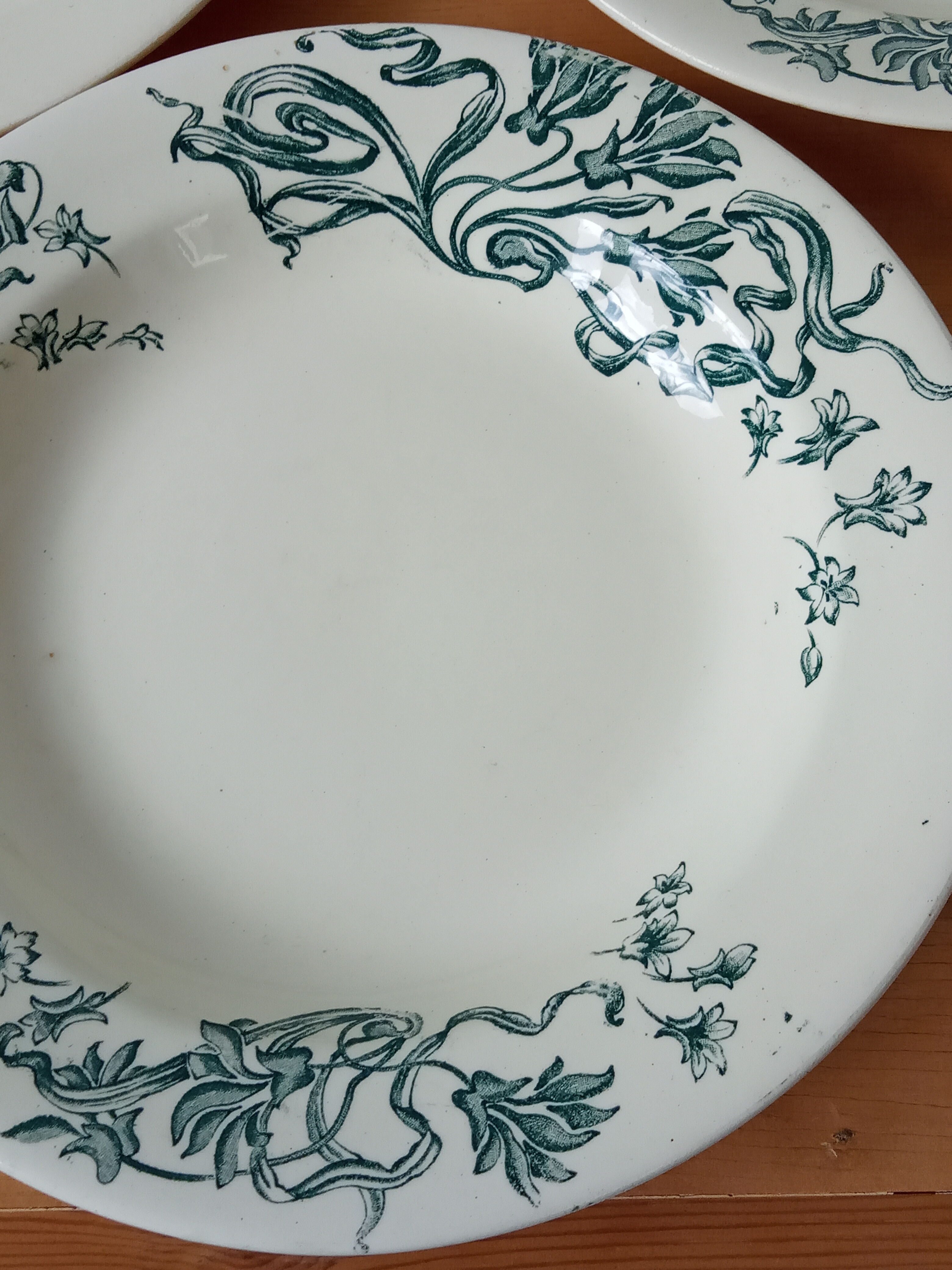 Lot de 7 assiettes creuses Salins en terre de fer