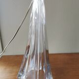 Large vintage crystal lamp base