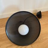 Black perforated metal suspension