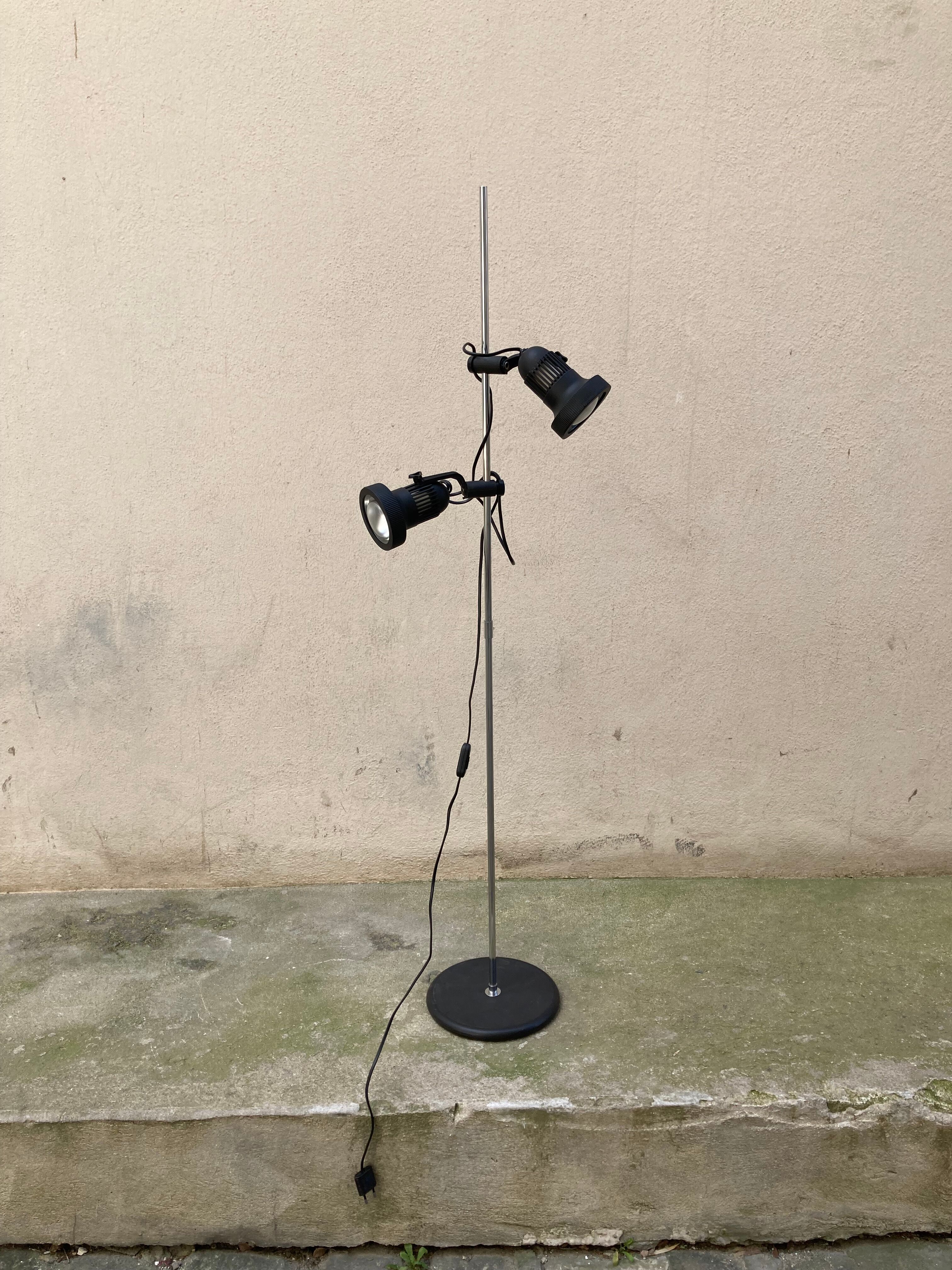 Double spot floor lamp 80s