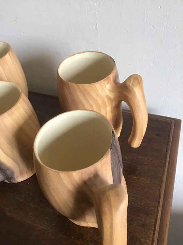 Lot de 6 mug Grandjean Jourdan  Vallauris