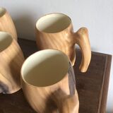 Lot of 6 mug Grandjean Jourdan Vallauris