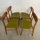 4 old vintage Scandinavian design chairs