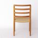 1 of 6 Niels Møller Model 85 Chair in Teak with Danish Cord, 1980s Danish M