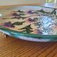 Large "Thistle" ceramic plate from Vallauris