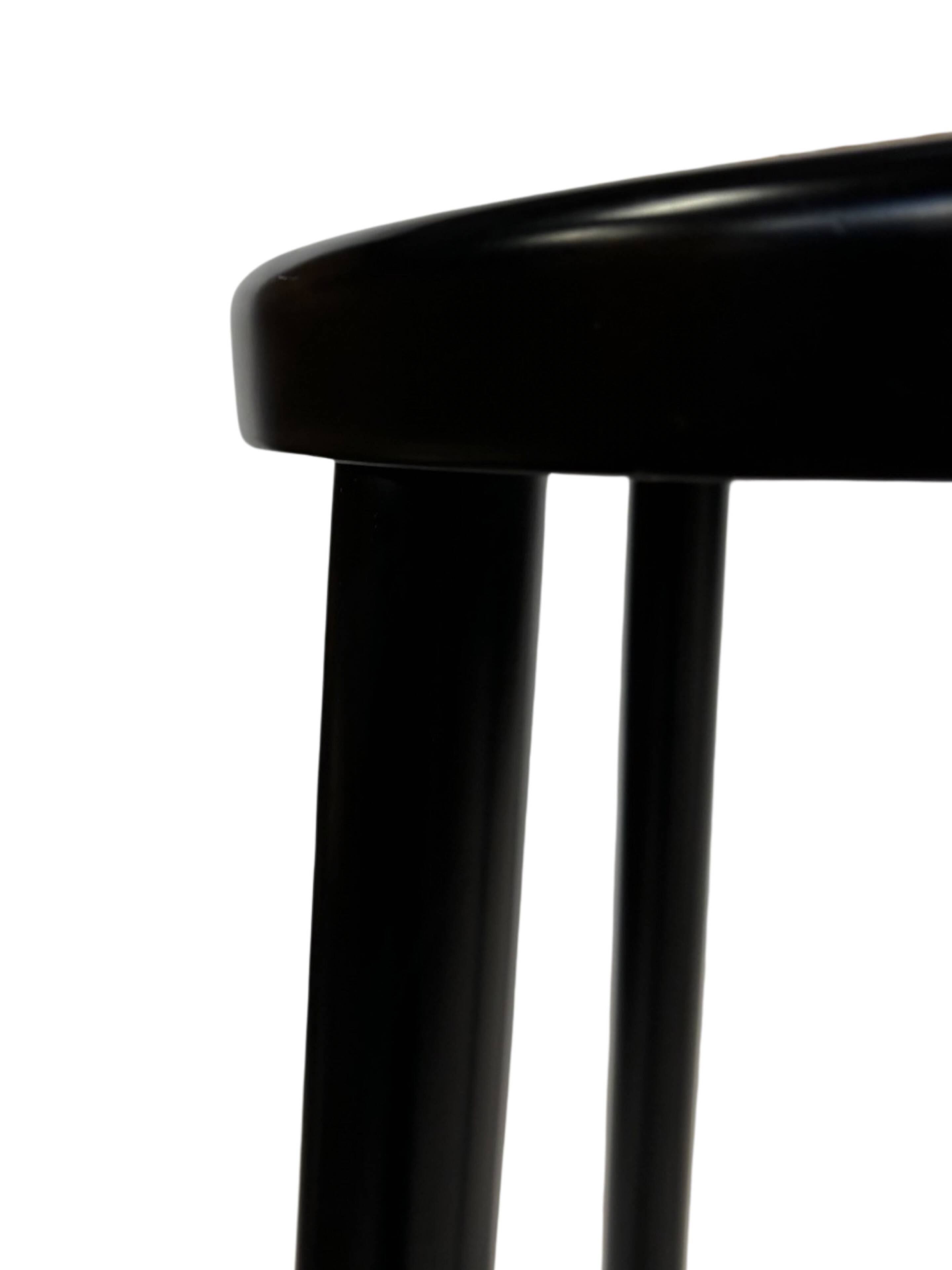 Set of four vintage bar stools - webbing Italian design