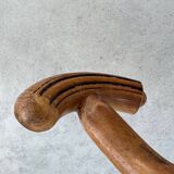 Pair of curved wooden coat racks or hooks from the 1900s