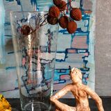 Vintage blown glass glass vase