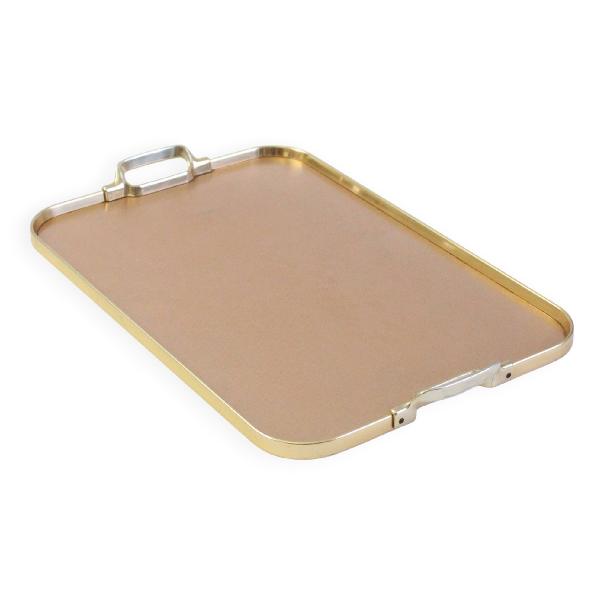 Kaymet Rose gold colored aluminum tray, UK 1970s