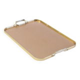 Kaymet Rose gold colored aluminum tray, UK 1970s