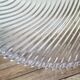 Striated glass cut