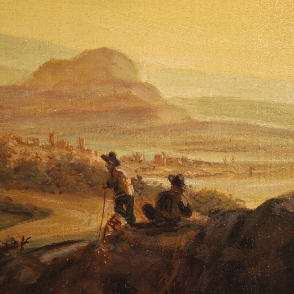 Bucolic landscape from XXth century