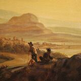 Bucolic landscape from XXth century