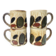 Set of 4 vintage ceramic mugs