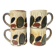 Set of 4 vintage ceramic mugs