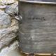 Baignoire en zinc socle bois XIXème siècle