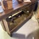 Antique workbench/renovated console – a unique piece full of character