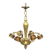 Solid bronze chandelier "Mazarin".