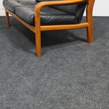 Vintage teak Danish design two seat sofa by Komfort Denmark
