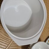 Lot of porcelain tableware sarreguemines digoin on fire