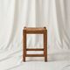 Solid oak stool