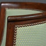 Mahogany Gondola Armchair, Empire Style – 19th Century