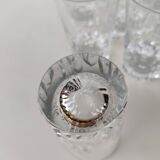 10 baccarat crystal goblets, Cassino model, circa 1970.