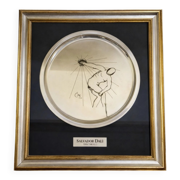 Silver-plated plate – Screen printing – Numbered edition 816/1500