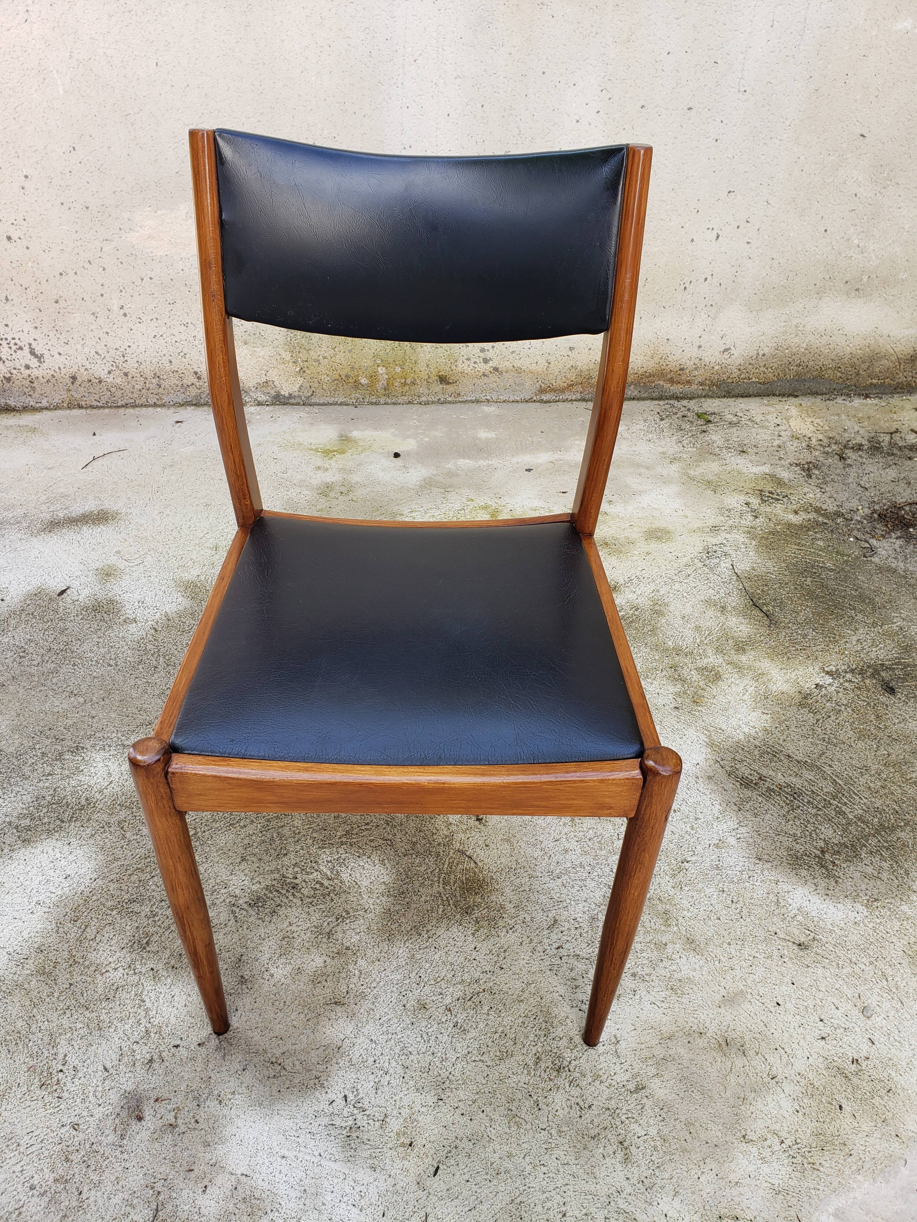 4 vintage chairs from the 50s/60s