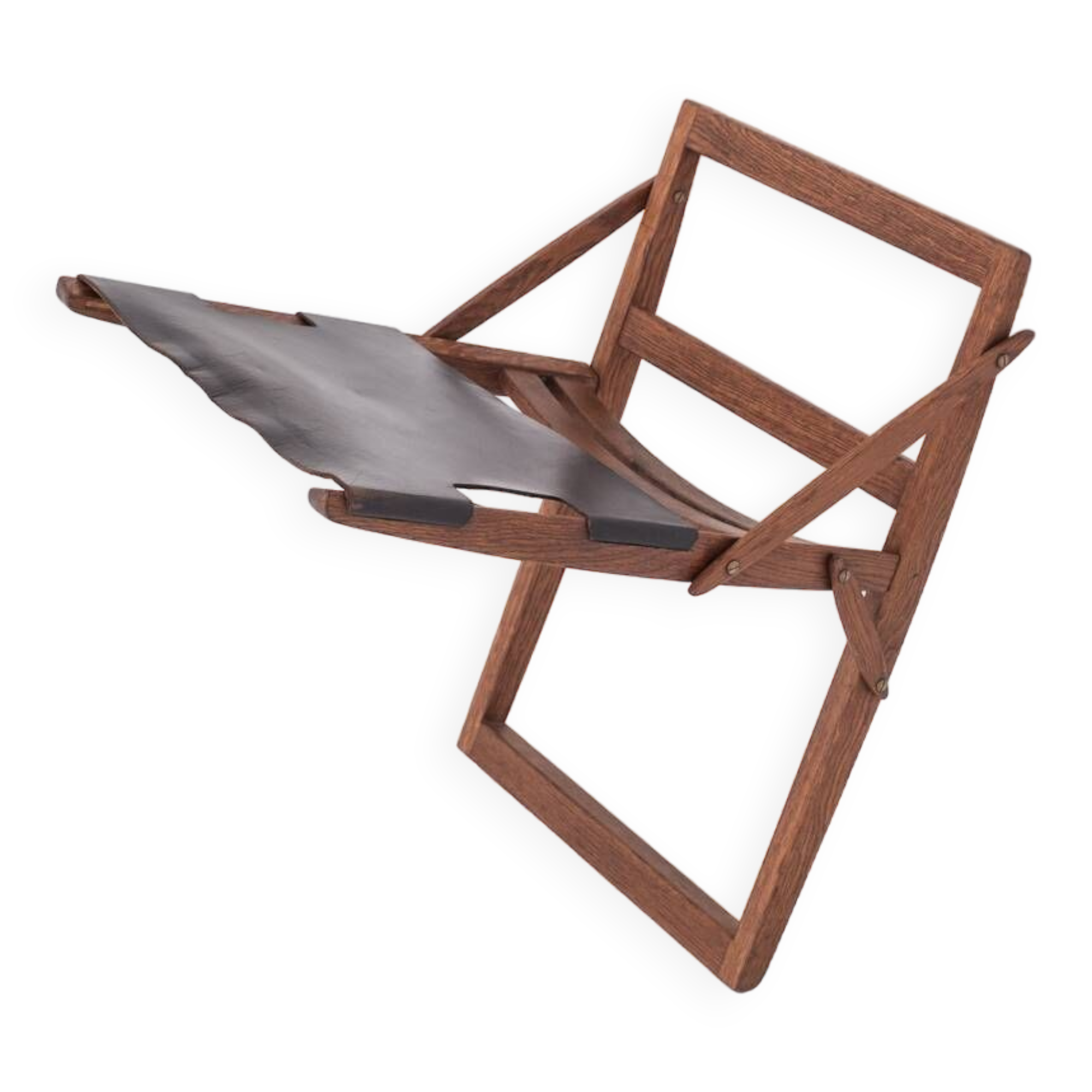 Tabouret pliant rare par Peter Hvidt & Orla Mølgaard-Nielsen pour Ludvig Pontoppidan, Danemark 1959