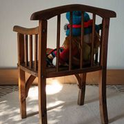 Vintage country-style children's armchair