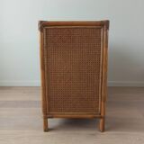 Bamboo and rattan chest of drawers, 70's