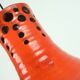 Mid century pendant light with orange ceramic shade 1970s