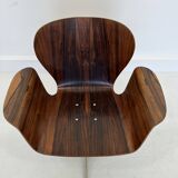 Mid-Century Plywood Focus Chair by A. Belokopytoff for Westnofa