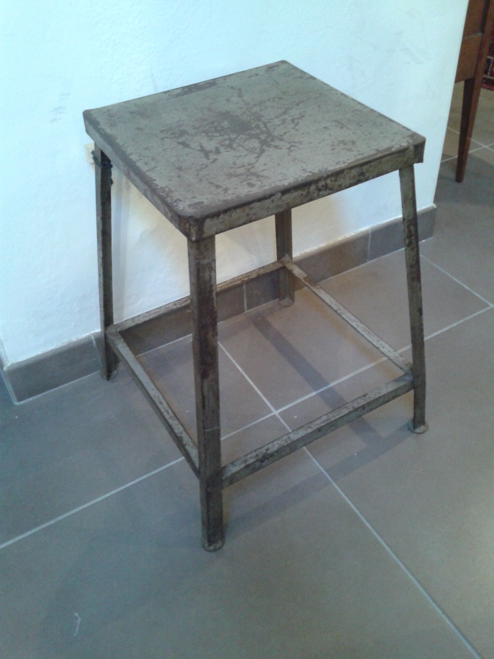 Square iron or stool table