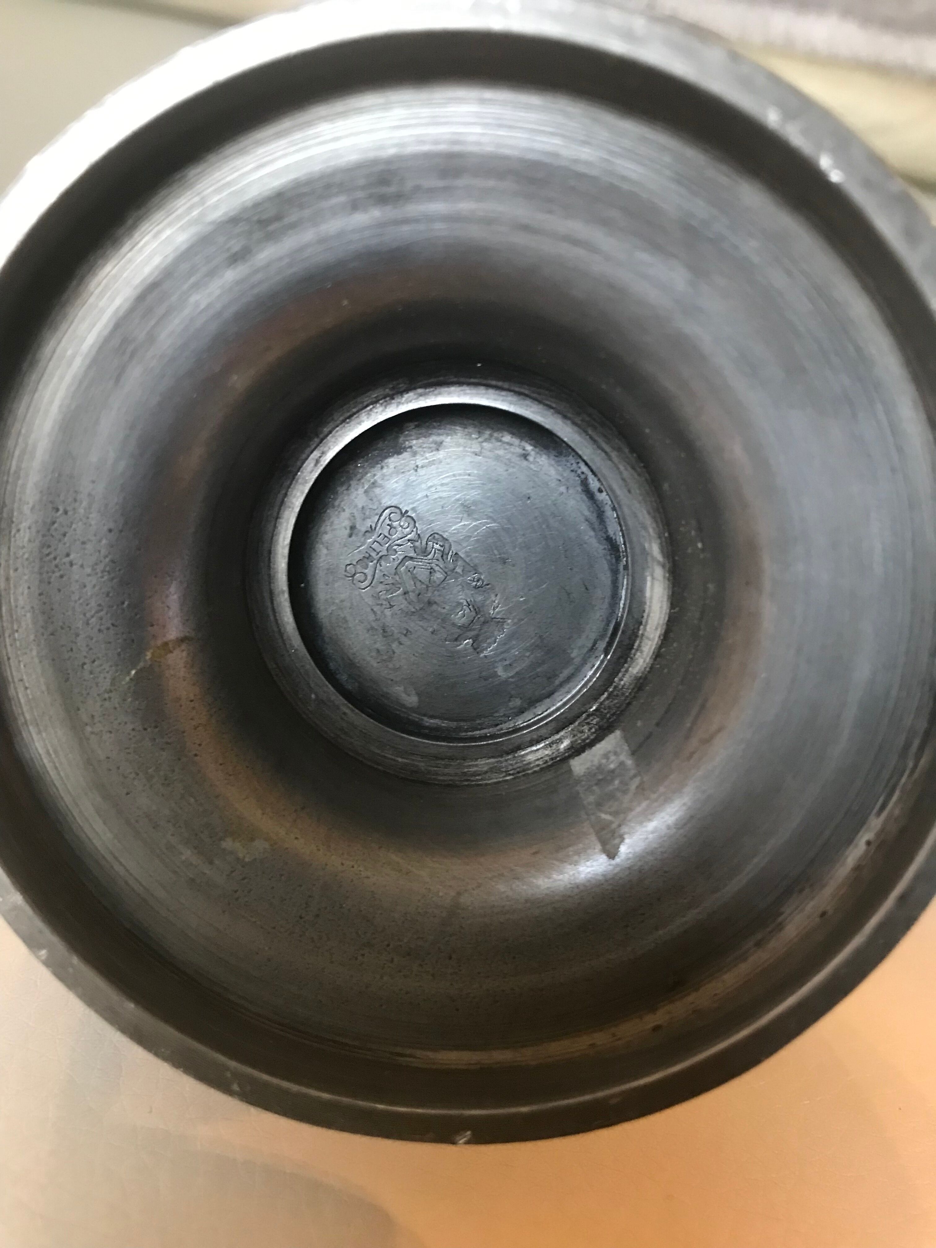 Vase in tin peltro italy