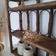 Vintage rattan shelf