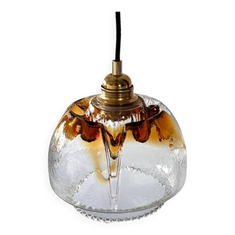 Suspension vintage en verre de Murano