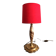 Art Nouveau lamp in alabaster and gilded metal