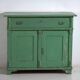 Central European pine commode with original green paint – Tyrol, circa 1890