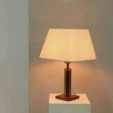 Lampe de table en laiton et cuivre du milieu du siècle, années 1970