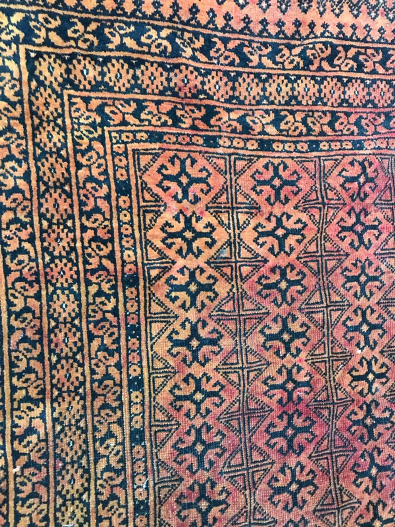 Tapis vintage turkmen afghan 105x152 cm