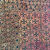 Carpet vintage made afghan turkmen hand 105 x 152 cm
