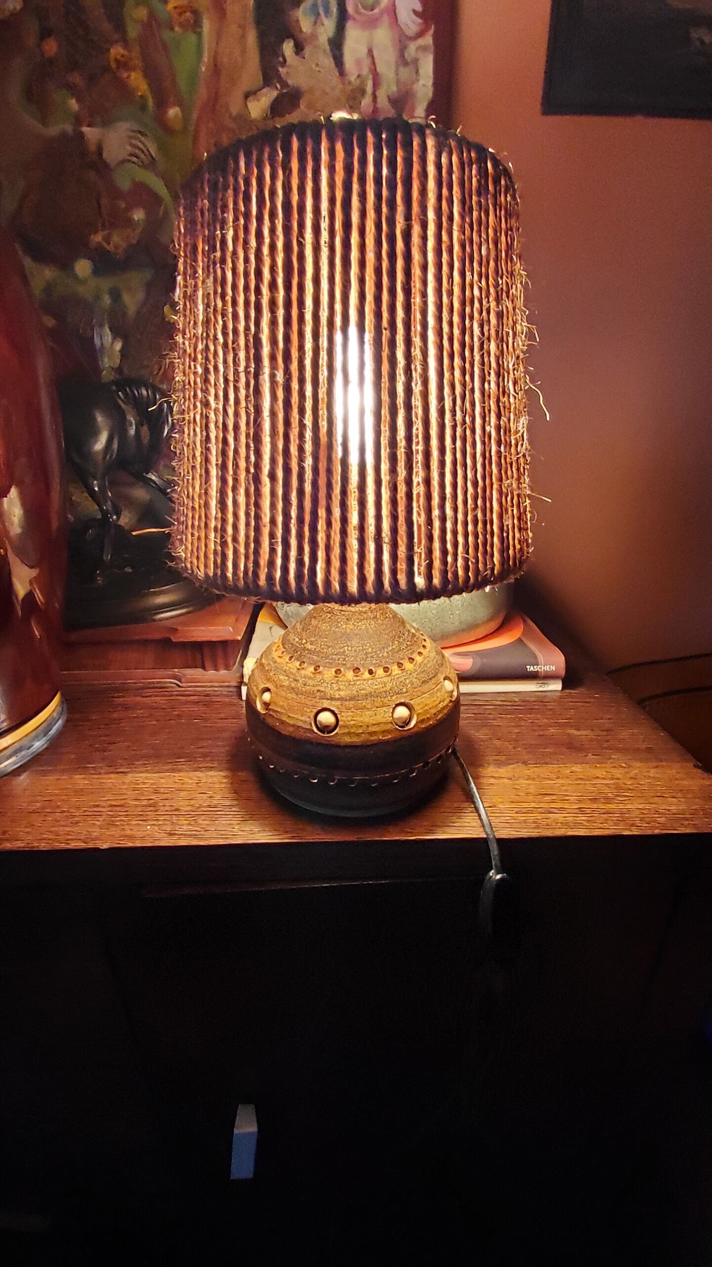 Georges Pelletier's ceramic lamp rope lampshade