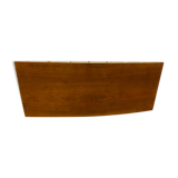 André Sornay walnut wooden headboard with brass nail assembly