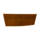 André Sornay walnut wooden headboard with brass nail assembly