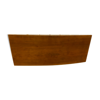 André Sornay walnut wooden headboard with brass nail assembly