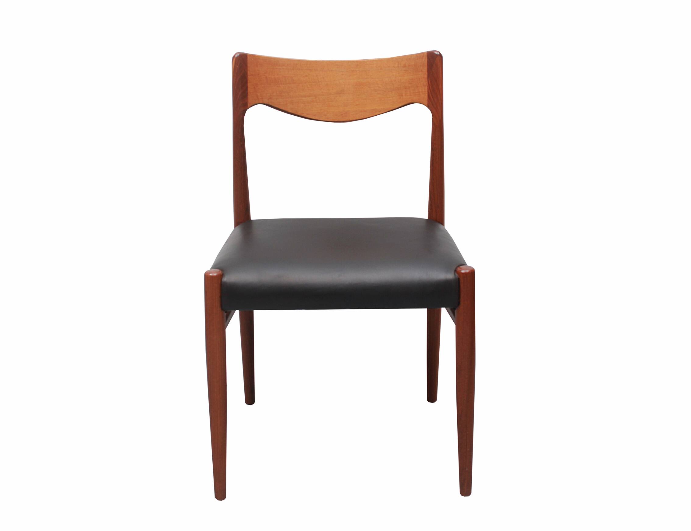 1960s diningchair in teak and leather