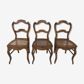 Trio de chaises Louis Philippe