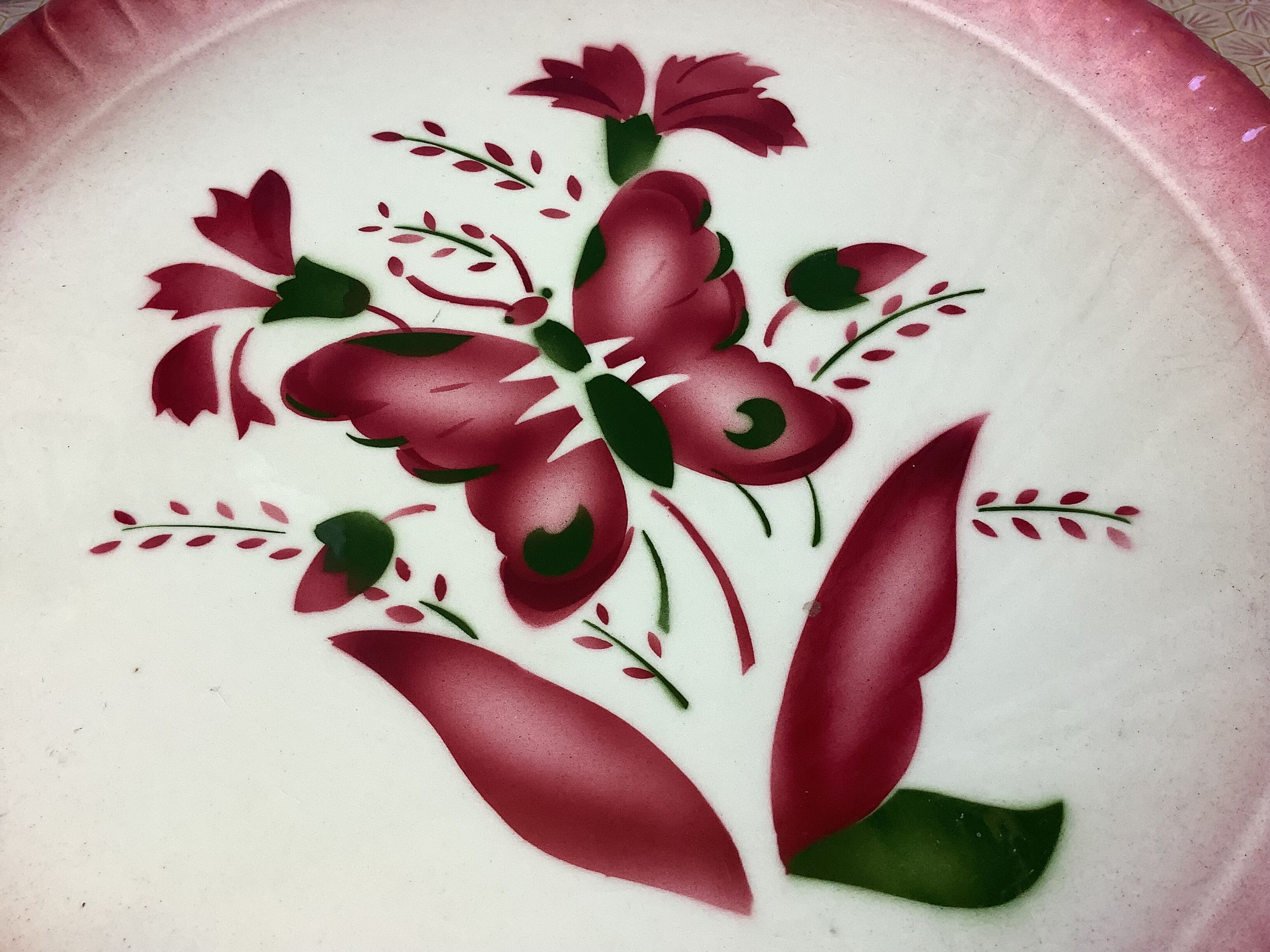 Art Deco earthenware serving dish from Nyon (Switzerland)